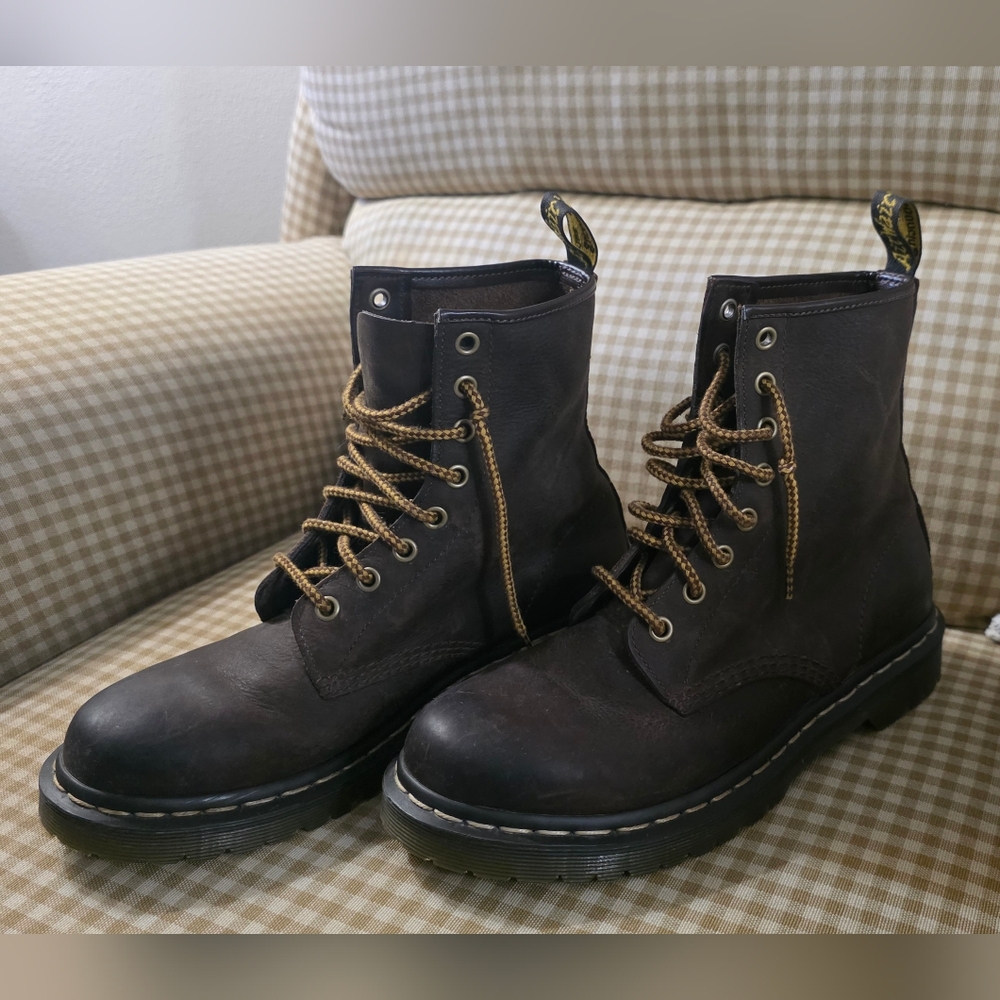 Dr. Martens Brown Leather Boots 1460W US Size 8 Women’s